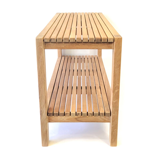 Teak Shower Bench Fiji 36" (90 cm) with Shelf