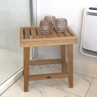 Teak Shower Bench Sky 16" (40 cm)