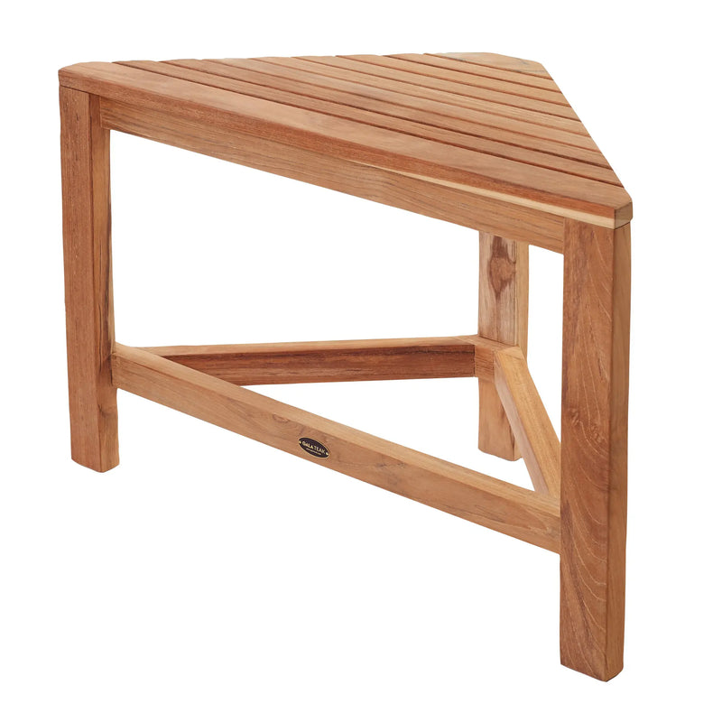 Teak Shower Bench Ray corner 24" (60 cm)