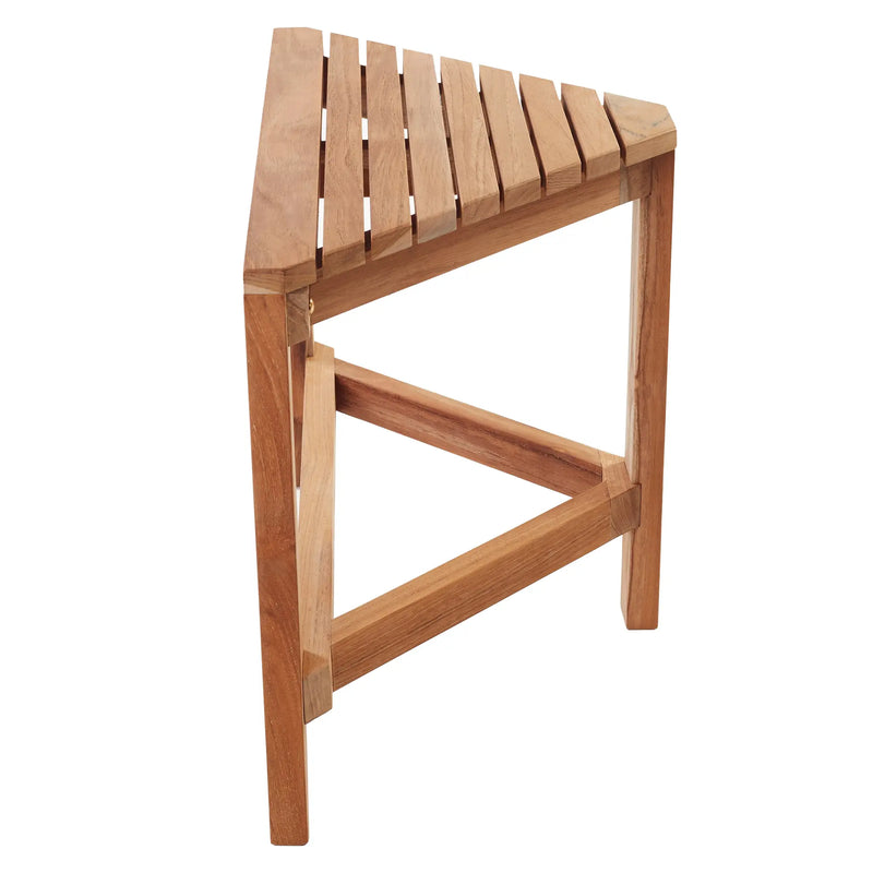 Teak Shower Bench Ray corner 24" (60 cm)