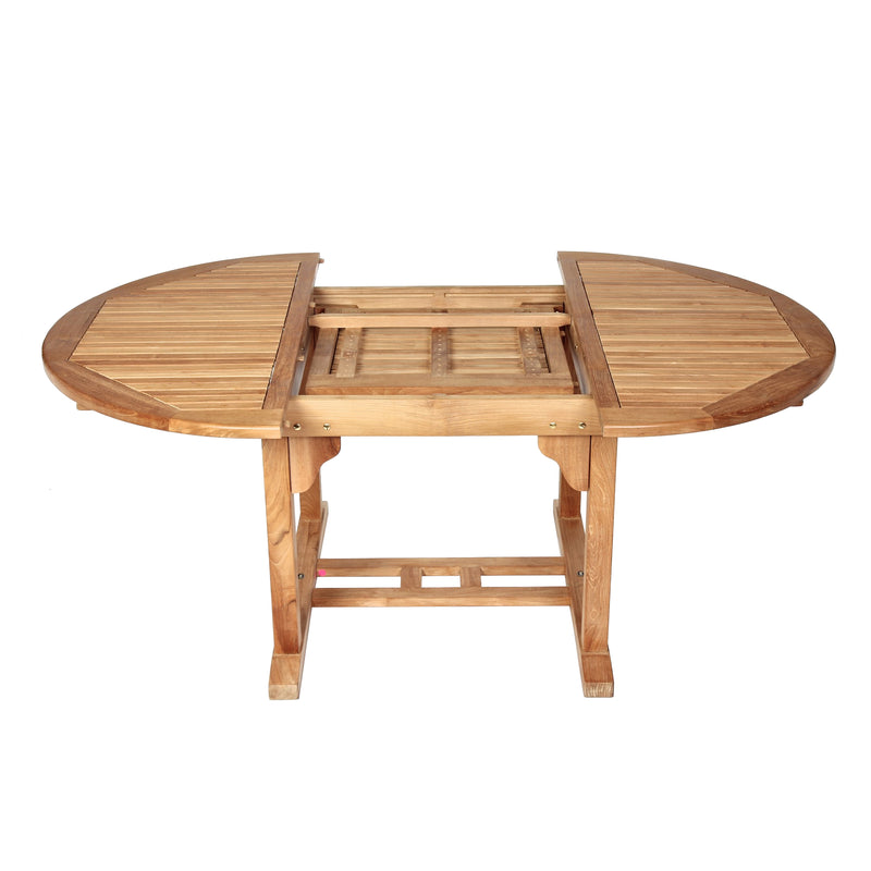 Teak Dining Extension Table Asia - Round 48/71 x 48" (120/180 x 120cm)