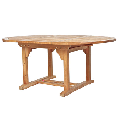 Teak Dining Extension Table Asia - Round 48/71 x 48" (120/180 x 120cm)