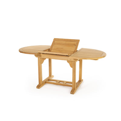 Teak Dining Extension Table Asia - Oval 48/71 x 36" (120/180 x 90 cm)