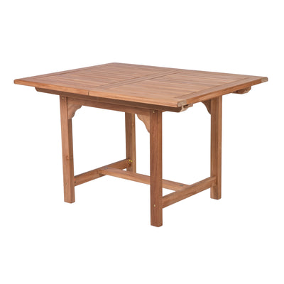 Table à extension en teck rectangulaire Asia 120/180 cm (48/71 po)