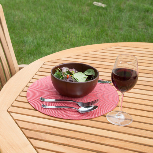 Table à extension en teck ovale Asia 160/210 cm (63/83 po)