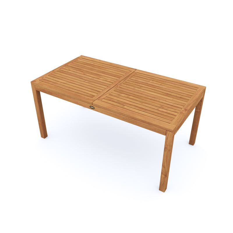 Table en teck  Foster avec extension rectangulaire 120/170 x 90 cm (48/67 x 36 po)