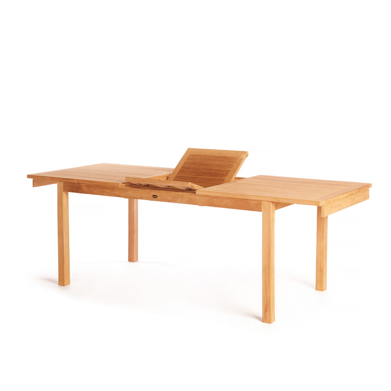 Table en teck  Foster avec extension rectangulaire 180/230 x 90 cm (71/91 x 36 po)