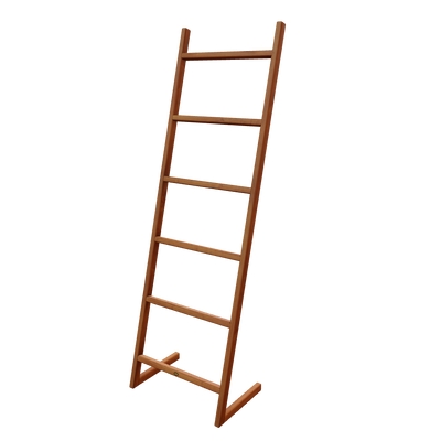 Teak Self-standing Towel Ladder 71" (180 cm) with 6 bars