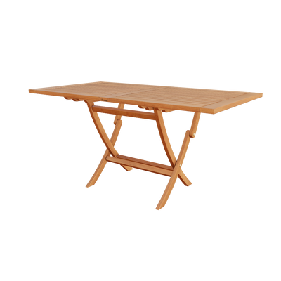 Teak Dining Folding Table Colorado - Rectangular 59 x 32" (150 x 80 cm)