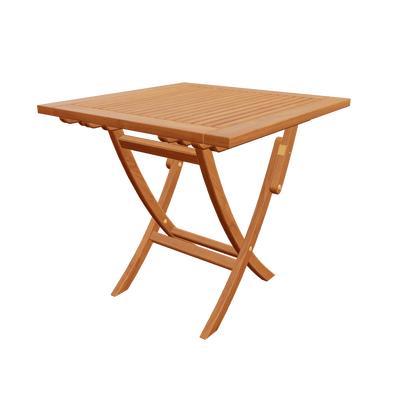 Table pliante en teck Colorado carrée 80 cm (32 po)